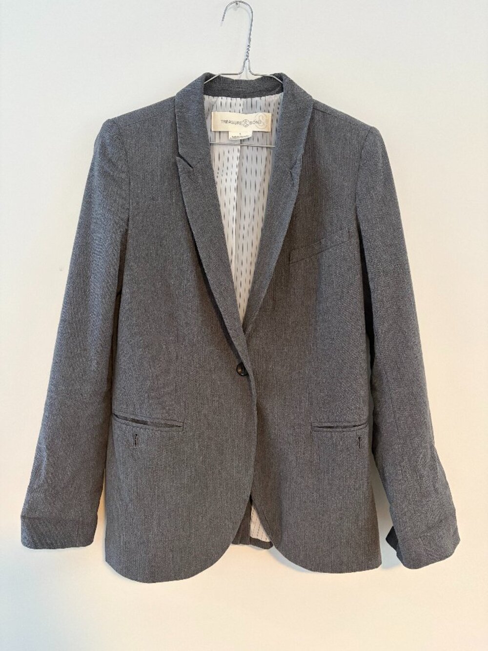 Treasure & Bond Grey Blazer
